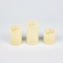 фото Фигура светодиодная «Свеча» на батарейках CR2032 (в/к) ULD-F060 WARM WHITE CANDLE SET3 в составе набора из 3 штук 1 светодиод Теплый белый свет (UL-00008593)