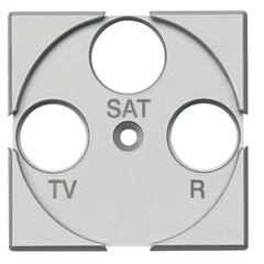 фото Axolute Лицевая панель для розеток TV + FM + SAT алюминий (HC4207)