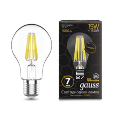 фото Лампа светодиодная LED 15Вт E27 2700К Filament A60 Graphene Gauss (102802115)