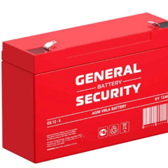 фото Аккумулятор GS 6В 12Ач (GS12-6 GENERAL SECURITY)