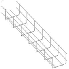 фото Лоток проволочный 80х80 L=3,0м оцинк./полимер. (RT.0808.3040.ZNRAL7032)
