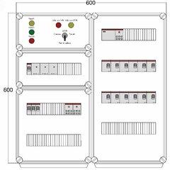 фото Щит управления электрообогревом DEVIBOX HR 12x2800 3хD330 (в комплекте с терморегулятором и датчиком температуры) (DBR160)