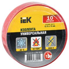 фото Изолента ПВХ красная 15мм 10м (UIZ-13-10-10M-K04)