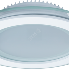 фото Светильник светодиодный ДВО-15w 4000K 900Лм со стеклом белый (71271 NDL-RP3)