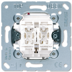 фото Кнопка без фиксации 2-клавишная (2 НО контакта). Механизм. 10A 250V (535U)