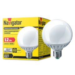 фото Лампа светодиодная LED 12вт Е27 белый шар (61279 NLL-G95)