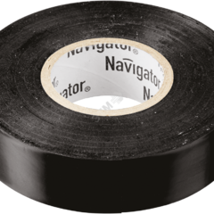 фото Изолента ПВХ черная 19мм 20м Navigator NIT-A19-20/BL (71110)