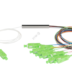 фото Сплиттер планарный 1x8, одномодовый, G.657.A1, SC/APC, миникорпус, 0.9 мм (NMF-SPP1X8A1-SCA-M)