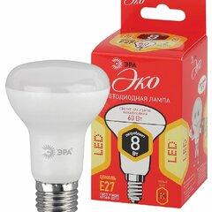 фото Лампа светодиодная ECO LED R63-8W-827-E27 (диод, рефлектор, 8Вт, тепл, E27 (10/100/1500) ЭРА (Б0019082)