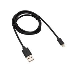 фото Кабель USB-Lightning 1 м, черная нейлоновая оплетка (etm18-7055)