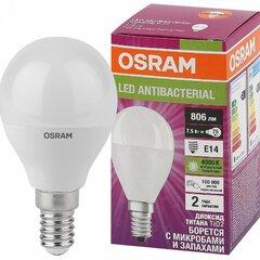 фото Лампа светодиодная LED Antibacterial Шарообразная 7,5Вт (замена 75 Вт), 806Лм, 4000 К, цоколь E14 OSRAM (4058075561670)