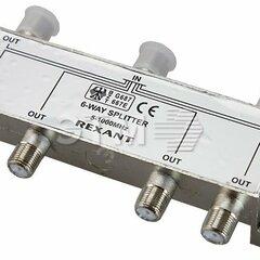 фото Делитель ТВ х 6 под F разъём 5-1000 МГц REXANT (etm05-6004)