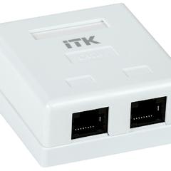 фото Розетка информационная настенная RJ-45 категория 6.2 порта (CS2-1C6U-22)