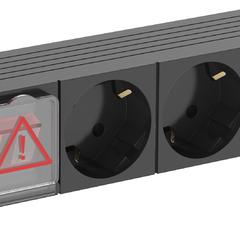 фото Блок PDU ITK3 розетки нем ст LED 1U вх С14 10дюймов (PH12-3D3-P)