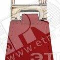 фото Ключ RF (RFID-125 kHz брелок EM-Marin) Кожаный брелок с тиснением логотипа красный (Ключ VIZIT-RF2.2-08 крас)