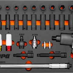фото Набор с гайковертом, динамометрическим ключом и ударными головками в EVA ложементе 560х375 мм, 33 предмета (OMT33STE)