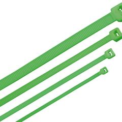 фото Хомут-стяжка для кабеля 2.5х100мм нейлон зеленый (100шт) (HKG-W25-L100)