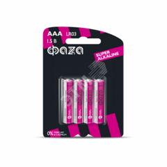 фото Элемент питания LR03 (AAA) ФАZА Super Alkaline блистер, 4 шт. (5000254)