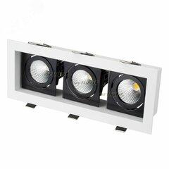 фото Светильник CL-KARDAN-S260x102-3x9W Warm (WH-BK, 38 deg) (ARL, IP20 Металл, 3 года) (024136)