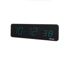 фото Часы цифровые STYLE II 7S (часы/минуты/секунды), высота цифр 7 см, синий цвет, NTP, PoE (946В74)