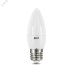 фото Лампа светодиодная LED 12 Вт 950 Лм холодная 6500К E27 свеча Elementary Gauss (30232)
