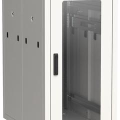 фото Шкаф сетевой 19дюймов LINEA N 24U 600х1000 мм стеклянная передняя дверь серый (LN35-24U61-G)