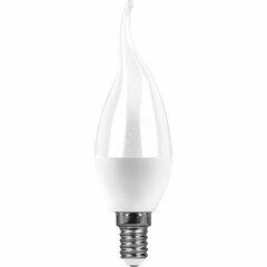 фото Лампа светодиодная LED 9вт Е14 белый матовая свеча на ветру (SBC3709)
