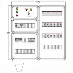 фото Щит управления электрообогревом DEVIbox HS 12x3400 D330 (в комплекте с терморегулятором и датчиком температуры) (DBS140)