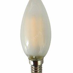 фото Лампа сетодиодная декоративная LED 6w E14 4000K свеча матовая филамент 230/50 Jazzway (5020603)