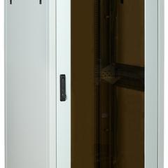 фото Шкаф сетевой 19' LINEA N 38U 800х800мм стеклянная передняя дверь задняя металлическая серый (LN35-38U88-GM)