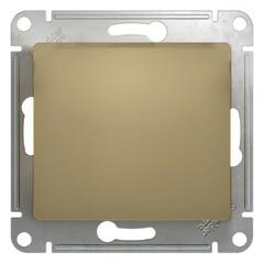 фото Выключатель одноклавишный, в рамку, титан схема 1 (GSL000411)