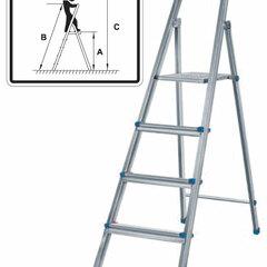 фото Лестница-стремянка стальная, 5 ступеней, вес 5.5 кг (65327)
