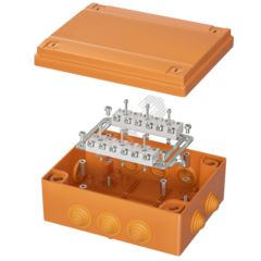 фото Коробка пластиковая FS с кабельными вводами иклеммниками,IP55,240х190х90мм, 12р, 450V,32A,10мм.кв (FSK411210)