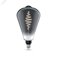 фото Лампа светодиодная LED 8.5 Вт 165 Лм 1800К теплая Е27 ST164 gray flexible Filament Gauss (157802005)