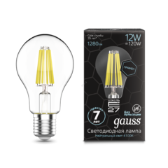 фото Лампа светодиодная LED 12Вт E27 4100К Filament A60 Graphene Gauss (102802212)