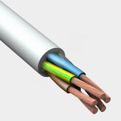 фото Провод ПВС 5х10 белый ТРТС