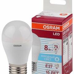 фото Лампа светодиодная LED 8Вт E27 CLP75 белый, матов.шар OSRAM (4058075210899)