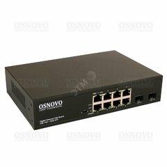 фото PoE коммутатор Gigabit Ethernet на 8 RJ45 + 2 SFP порта. (SW-80802(150W))