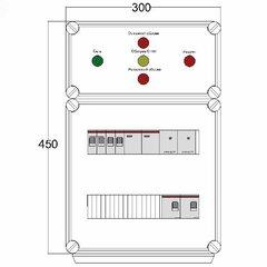 фото Щит управления электрообогревом DEVIBOX FHR 1x2800 D330 (в комплекте с терморегулятором и датчиком температуры) (DBFR08)