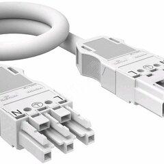 фото Кабель соединительный штекер-гнездо WINSTA MIDI длина 3 м (H05VV-F 3х2,5 мм2, L-PE-N, белый) (VL-WIN 3P2.5 3W)
