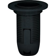 фото Патрон люстровый Е14 пластик с кольцом черный (LH112)