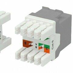 фото Вставка KJ8-8P8C-C6-180-GY Keystone Jack RJ-45(8P8C) категория 6 серая (KJ8-8P8C-C6-180-GY)