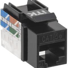 фото Модуль ITK Keystone Jack кат.5E UTP 110 IDC 90град чёрный (CS1-1C5EU-11-09)