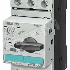 фото АВТОМАТИЧЕСКИЙ ВЫКЛЮЧАТЕЛЬ, 1.8..2.5 A, N-РАСЦЕПИТЕЛЬ 48 A, ТИПОРАЗМЕР S0 ЗАЩИТА ТРАНСФОРМАТОРА, КЛАСС 10, ВИНТОВЫЕ ЗАЖИМЫ (3RV1421-1CA10)