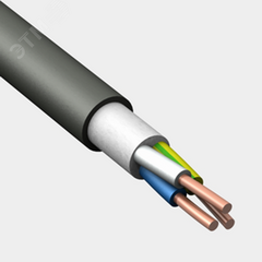 фото Кабель силовой ППГнг(А)-HF 3х1,5 (N, PE)-1 (бухта 100м)