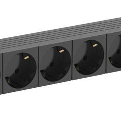 фото Блок PDU ITK6 розеток нем ст + 2 С13 LED 1U каб 2м нем ст (PH12-6D2C131-P)