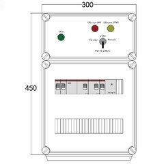 фото Щит управления электрообогревом DEVIBOX HR 2x4400 D330 (в комплекте с терморегулятором и датчиком температуры) (DBR134)