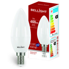 фото Лампа светодиодная LED 7Вт 4000K 600Лм E14 Свеча Bellight (88297882)