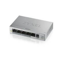 фото Коммутатор неуправляемый PoE+ 5 портов GE RJ-45 10/100/1000 Мб/с 4xPoE+, 60 Вт (GS1005HP-EU0101F)