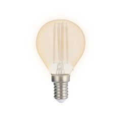 фото Лампа сетодиодная декоративная LED 6w E14 4000K шар золотой филамент 230/50 Jazzway (5021273)